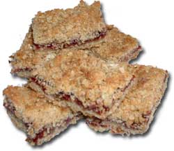 Bar cookies - Raspberry crumb squares 